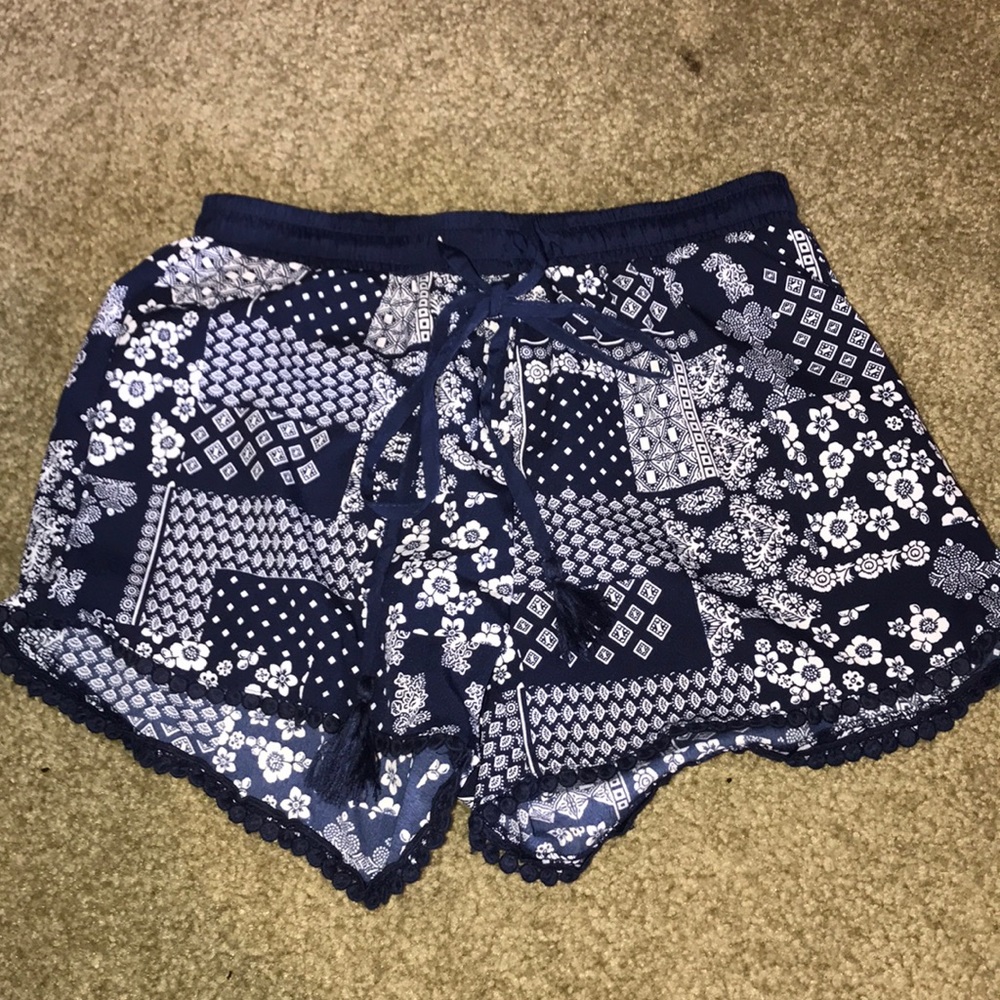 terranova navy flowy shorts